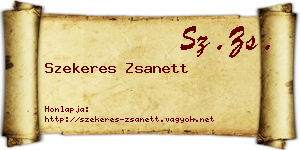 Szekeres Zsanett névjegykártya